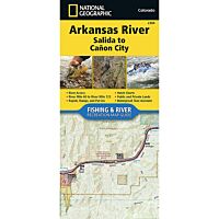 Fishing And River Map: Arkansas River: Salida To Canon City