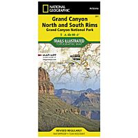 Trails Illustrated Map: Grand Canyon - North and South Rims