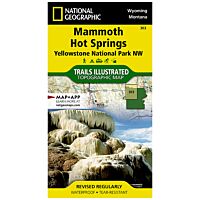 Trails Illustrated Map: Mammoth Hot Springs - Yellowstone National Park NW - 2019 Edition