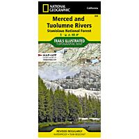 Trails Illustrated Map: Merced And Tuolumne Rivers-Stanislaus National Forest - 2020 Edition
