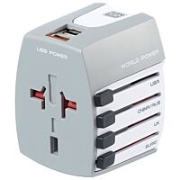 World Adaptor USB Non Grounded