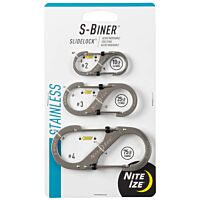S-Biner Slidelock Stainless Steel Combo (3 Pack)