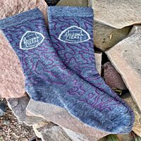 AZT Wool Blend Topo Print Socks