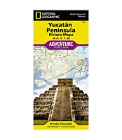 Adventure Travel Map: Yucatan Peninsula: Riviera Maya - 2019 Editon